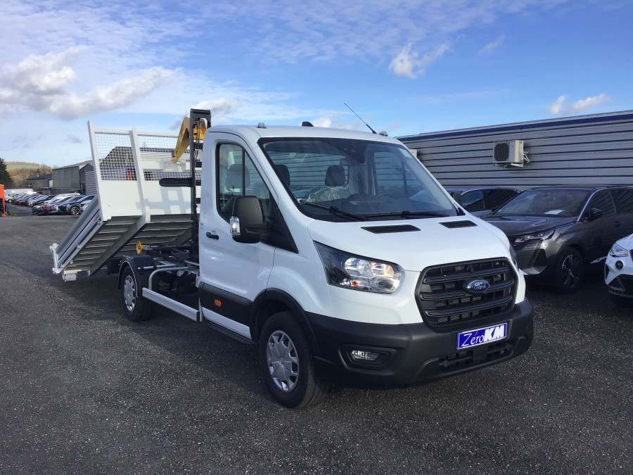 FORD TRANSIT CHASSIS CABINE BRAS POLYBENNE+BENNE L2 T350 2.0 ECOBLUE 130 S&S HDT EURO VI TREND BUSINESS occasion